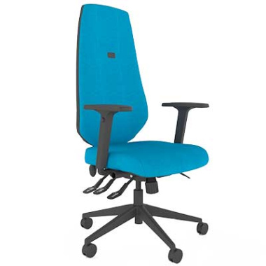 Upholstered Activ Extra High Back Posture Office Chair front right view