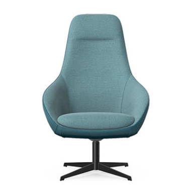 Aria Lounge Chair with 4 star metal base - AR1-B01
