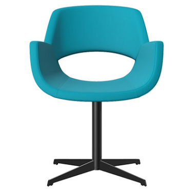 Fielder Lounge Chair with 4 Star Metal Base