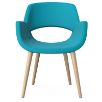 Fielder Lounge Chair with 4 Wooden Legs