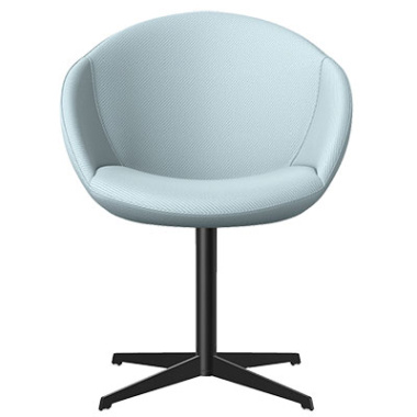 Elena Lounge Chair with 4 Star Metal Base