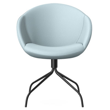 Elena Lounge Chair with Spider Metal Base