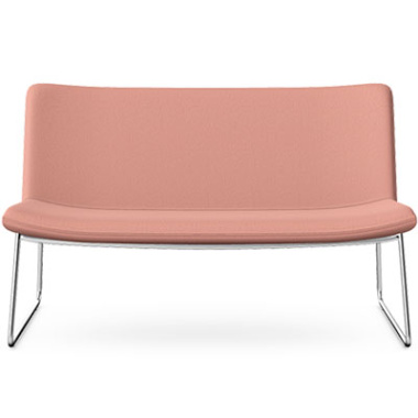 jaspa lounge 2 seater sofa skid metal base