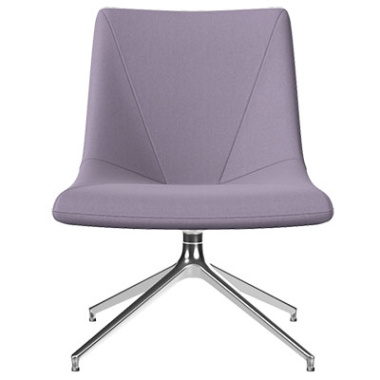 remi lounge extra large chair with pyramidal aluminium base