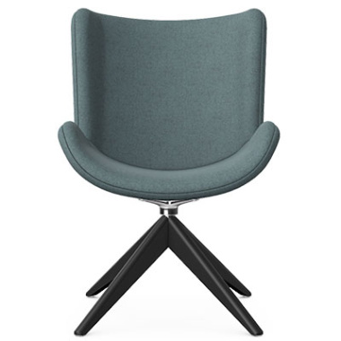 harpa lounge chair pyramidal wooden base