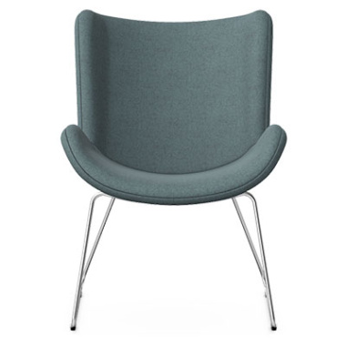 harpa lounge chair skid metal base