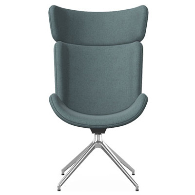 harpa lounge wingback chair pyramidal aluminium base