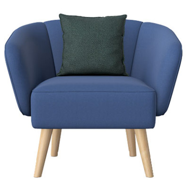 aspect single seat armchair with wooden legs