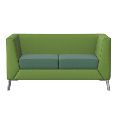cara 2 seat sofa with metal legs