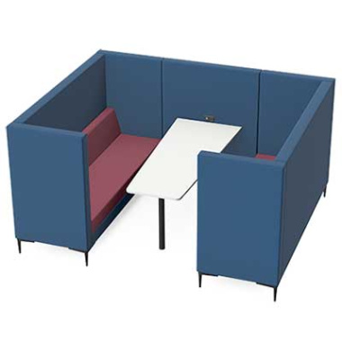 Element Six Seat Highback Booth - EM3-B