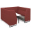 encore2 six seater meeting pod with metal frame