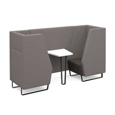 encore2 two seater meeting pod with metal frame