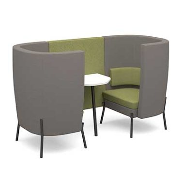 tilly high back 2 person meeting booth