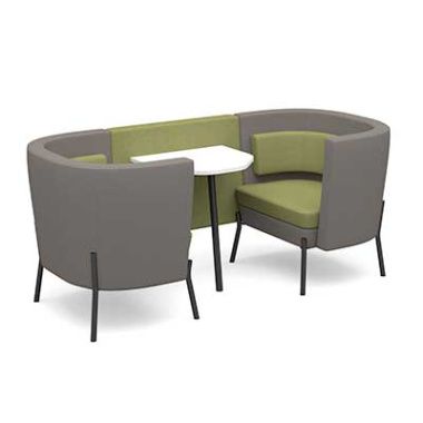 tilly low back 2 person meeting booth