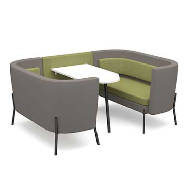 tilly low back 4 person meeting booth