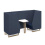 encore2 two seater meeting pod with wooden frame