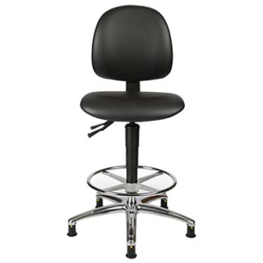 techsit-high-ESD-cleanroom-chair-with-footring-on-ESD-glides
